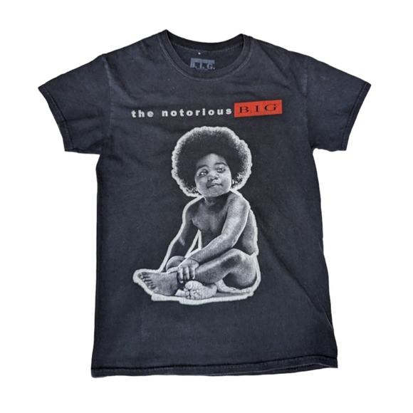 VINTAGE Notorious BIG Biggie Smalls Graphic TShirt Unisex Sz S - Picture 1 of 11
